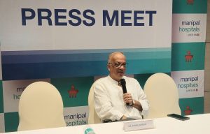 Dr. Kunal Sarkar addressing the Press Meet in Bardhaman.