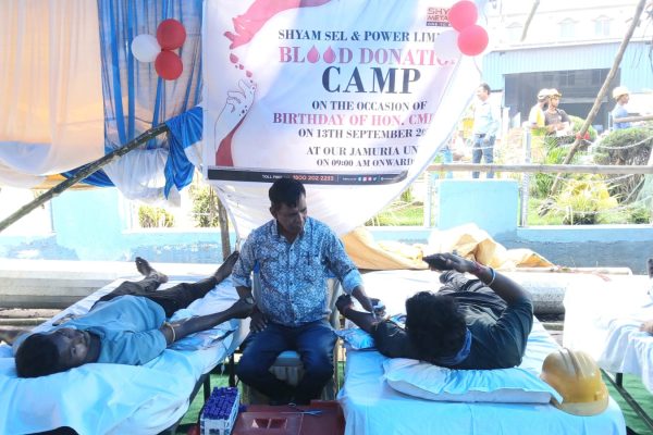 Shyam Metalics, Jamuria camp stresses lifesaving value of blood donation with 800 employees